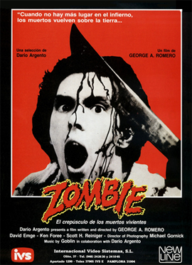 Zombi (aka, Dawn of the Dead) – Italian/Dario Argento cut (George